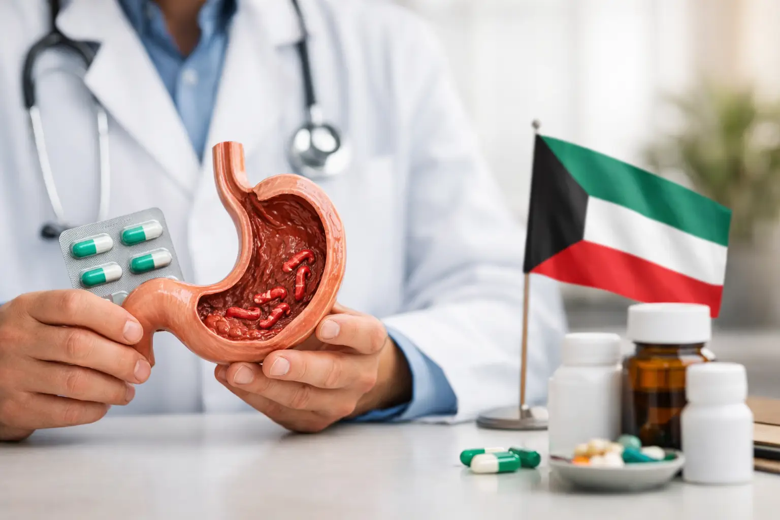 أفضل علاج لجرثومة المعدة في الكويت