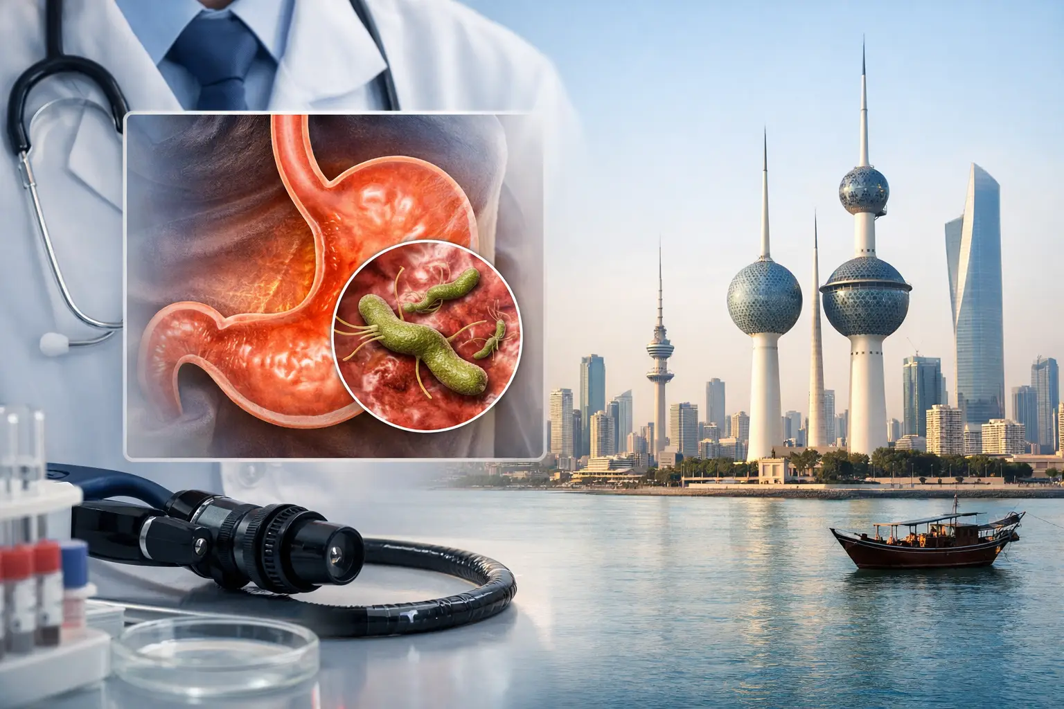 جرثومة المعدة في الكويت والتشخيص الدقيق