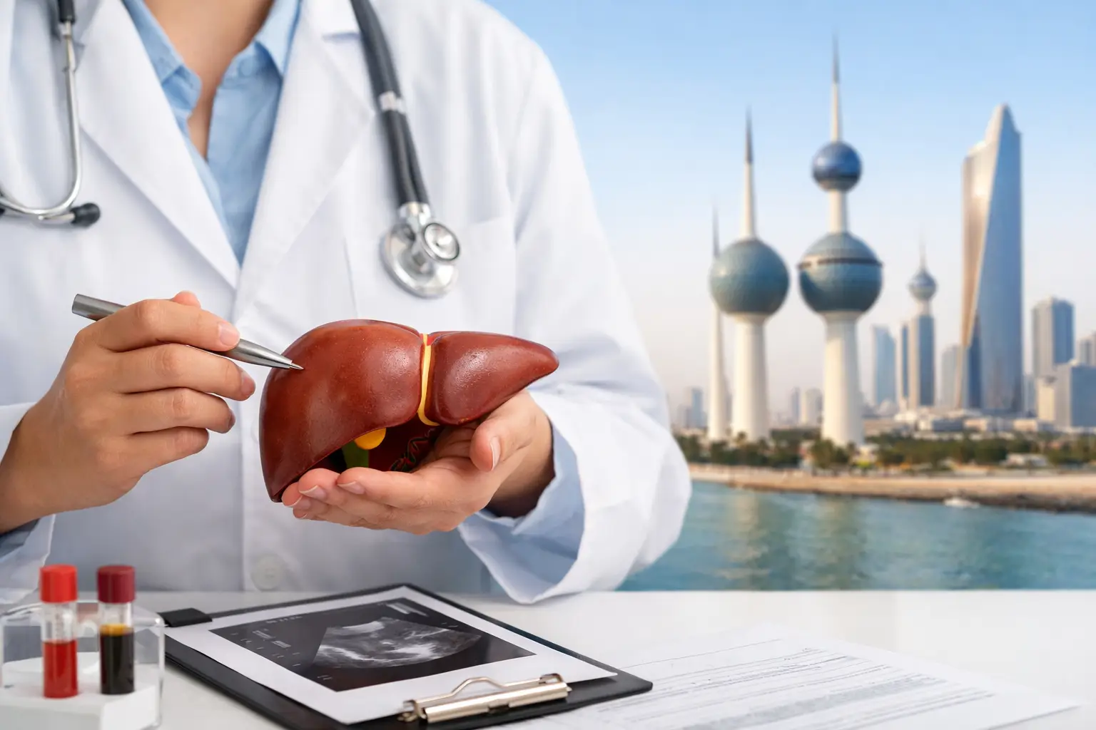 فحص الكبد ووظائفه في الكويت ومتى تحتاج إليه