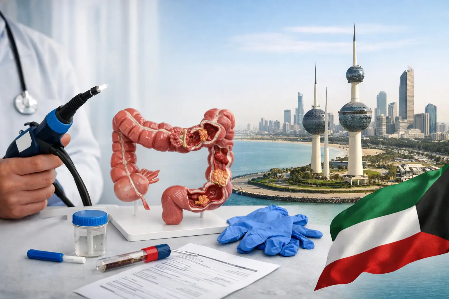 دليل فحص سرطان القولون المبكر في الكويت
