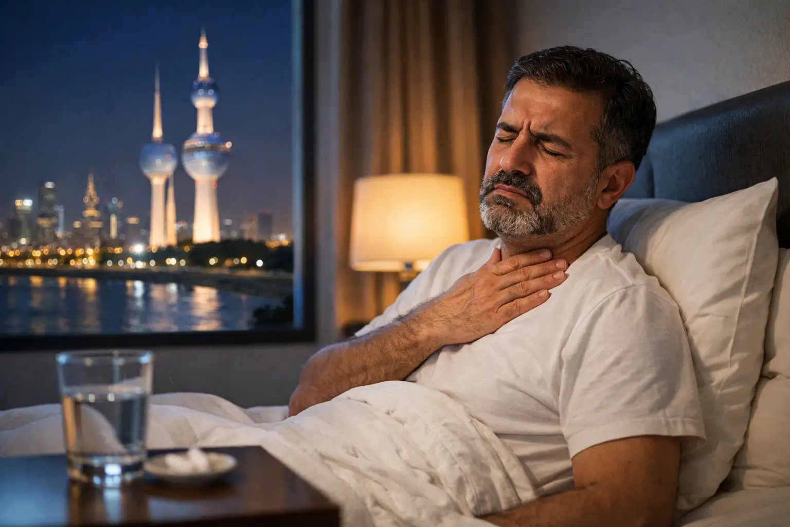 كيفية تخفيف ارتجاع المريء ليلاً في الكويت