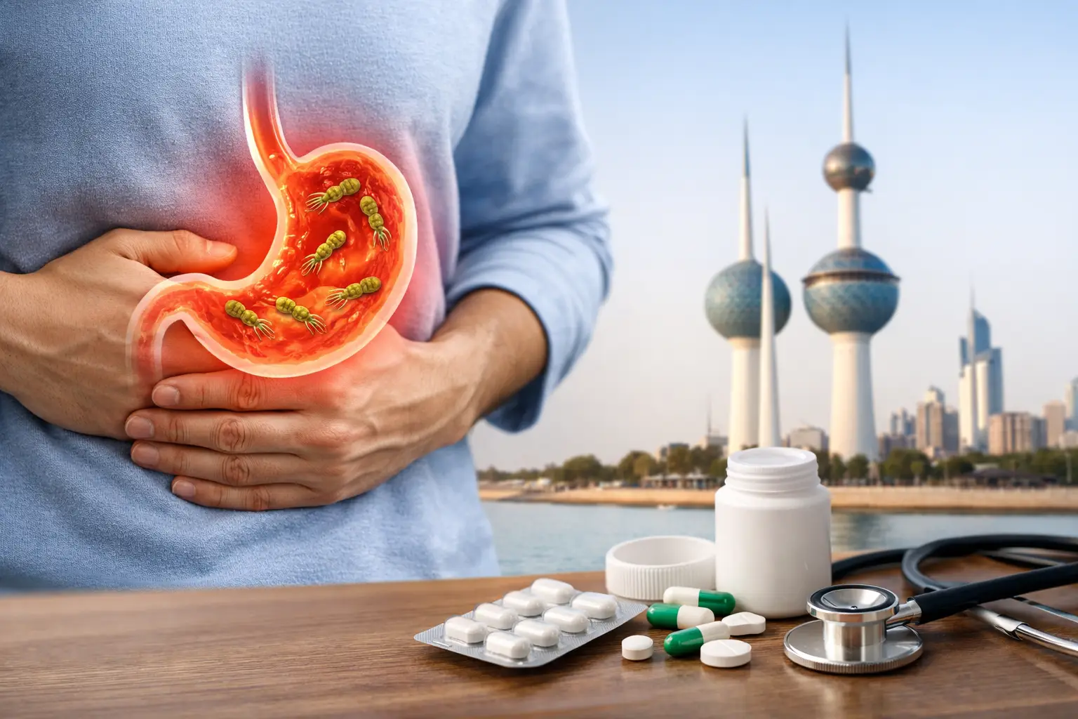 متى تختفي أعراض جرثومة المعدة؟ علاجها في الكويت