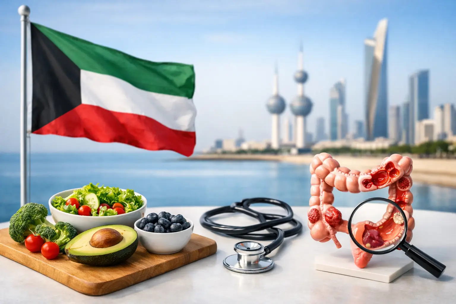 دليل الوقاية من سرطان القولون في الكويت للبالغين