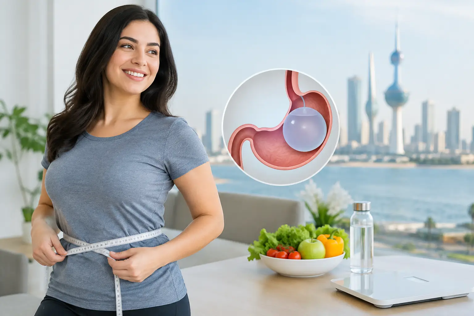 تجربة نزول الوزن مع بالون المعدة في الكويت